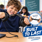 Durable Classroom Headphones with Microphone